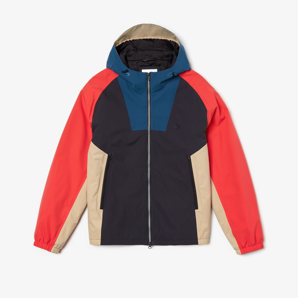 Motion Water-Resistant Colorblock Zip Jacket | Lacoste Mens