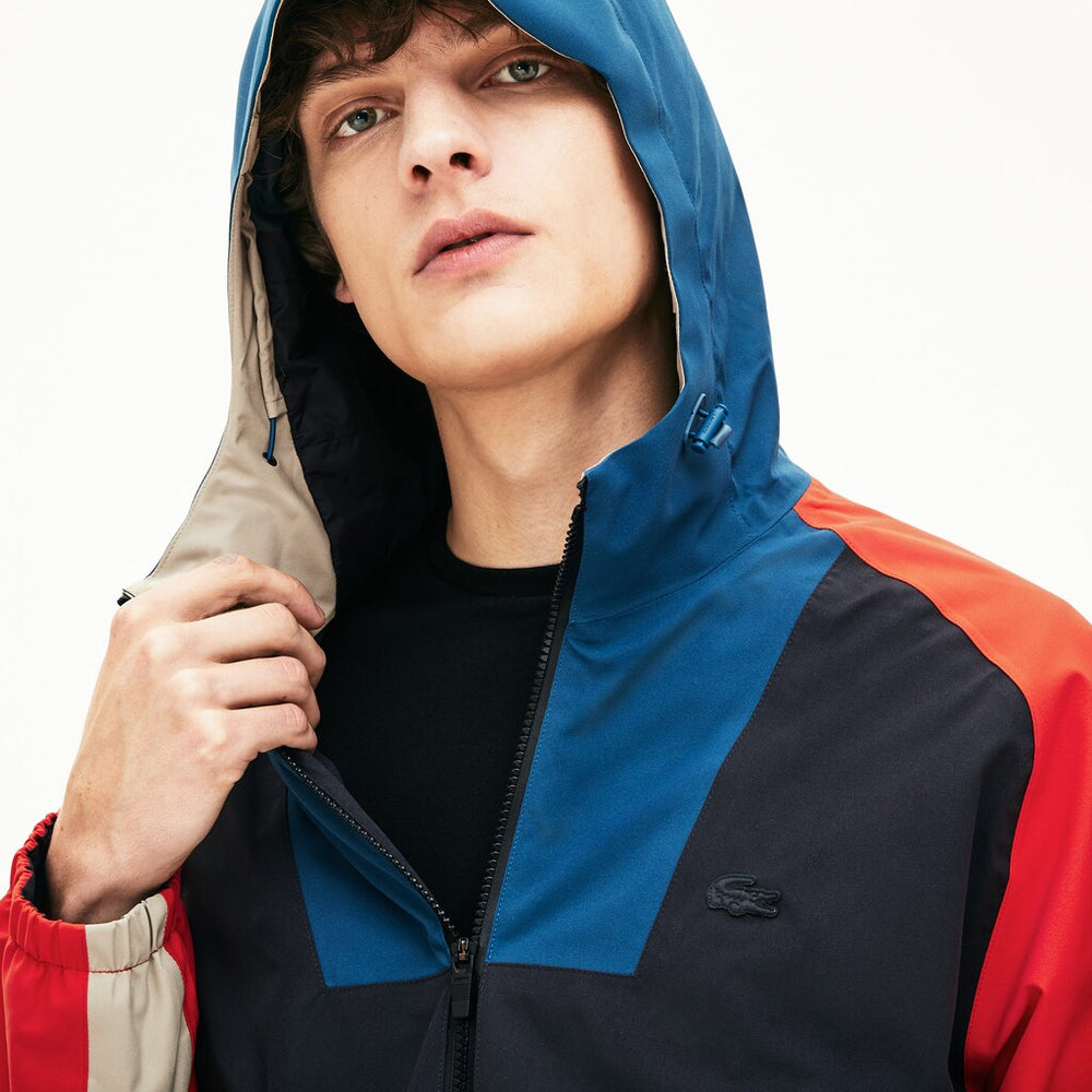 Motion Water-Resistant Colorblock Zip Jacket | Lacoste Mens