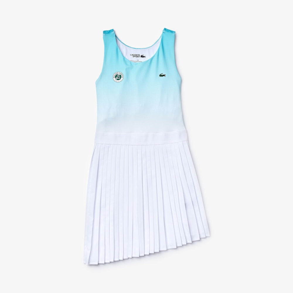 Wo  SPORT Roland Garros Asymmetrical Pleated Dress | Lacoste Womens