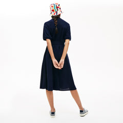 Wo  Cotton Piqué Belted Polo Dress | Lacoste Womens