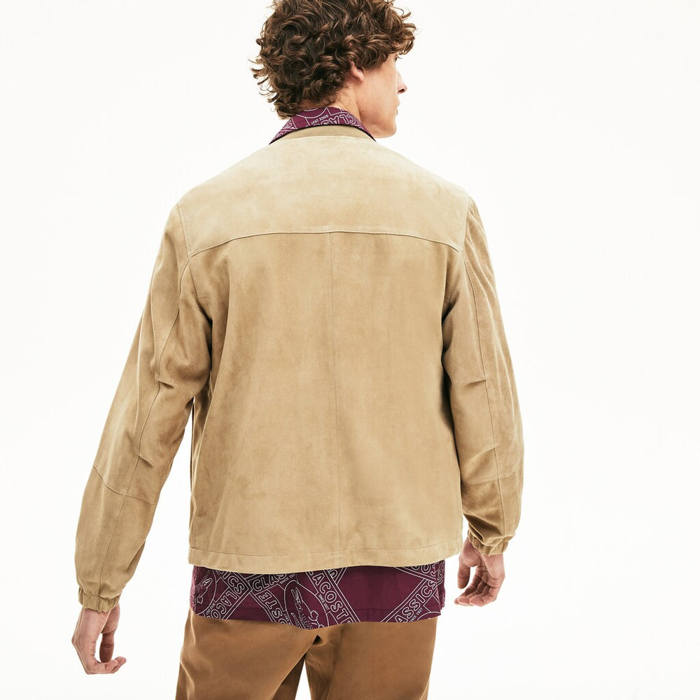 Suede Zip-Up Bomber | Lacoste Mens