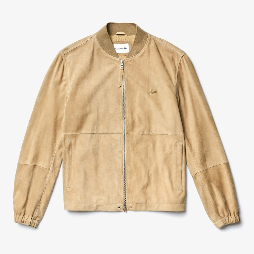 Suede Zip-Up Bomber | Lacoste Mens