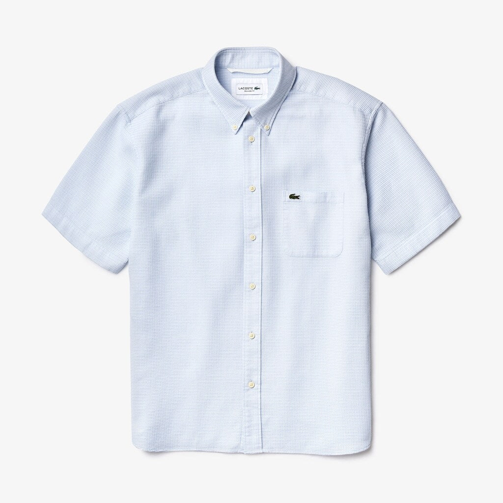 Short-Sleeved Lightweight Cotton Shirt | Lacoste Mens