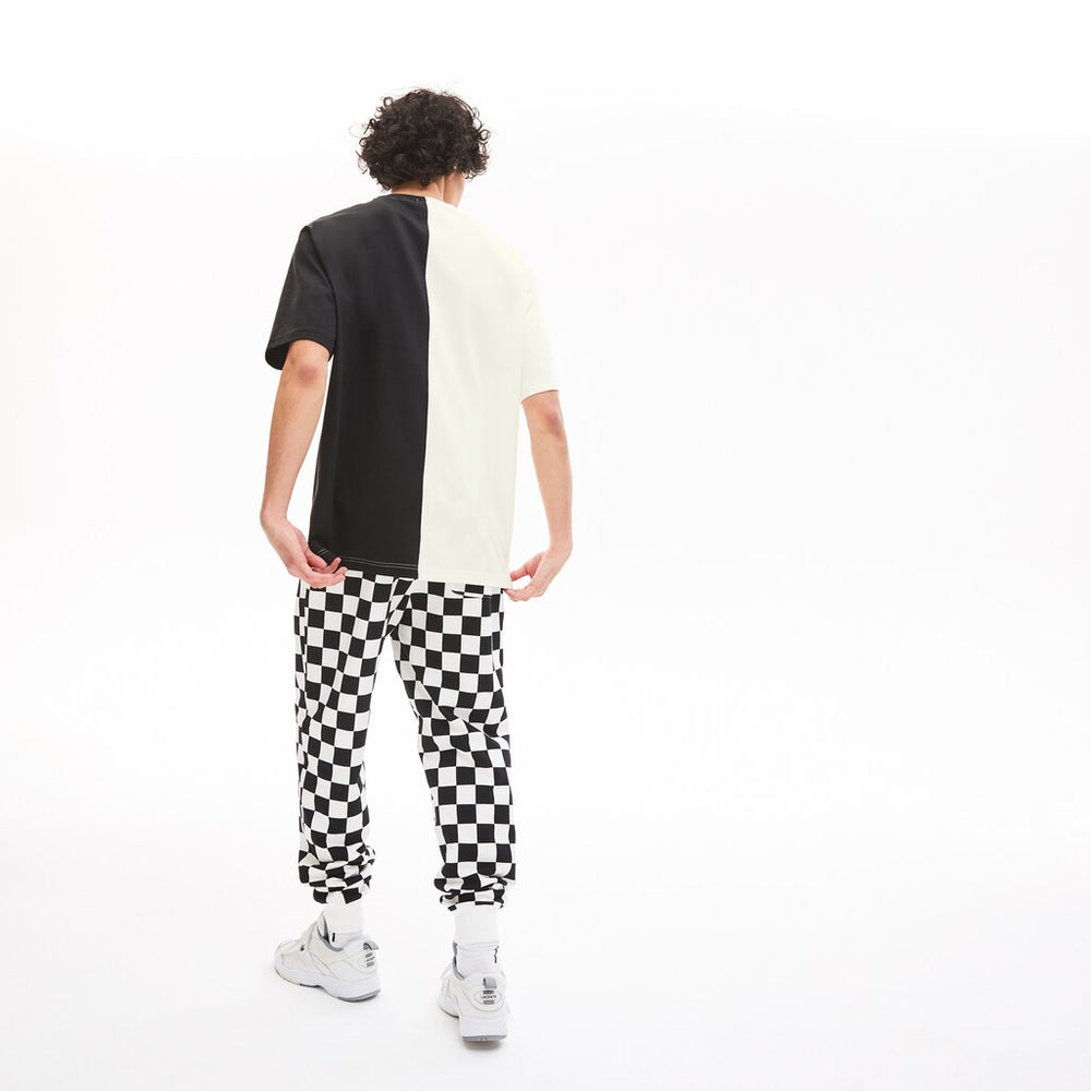 Unisex LIVE Graphic Print Cotton T-shirt | Lacoste Mens|Womens