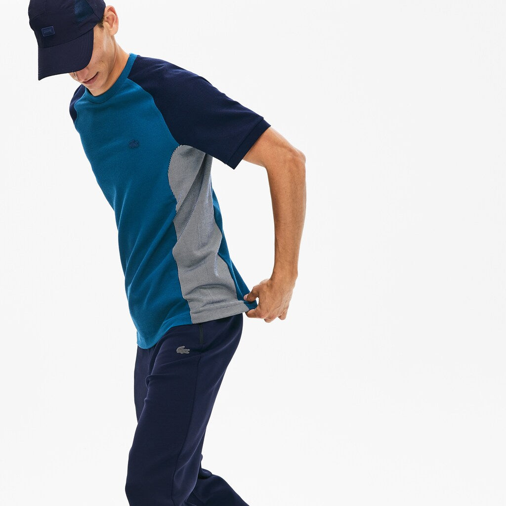Motion Regular Fit Colorblock Cotton-Piqué Performance T-shirt | Lacoste Mens