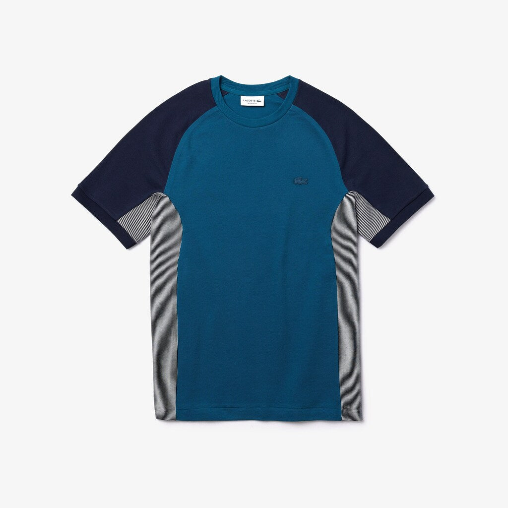 Motion Regular Fit Colorblock Cotton-Piqué Performance T-shirt | Lacoste Mens
