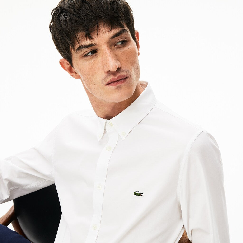 Soft Cotton Poplin Shirt | Lacoste Mens