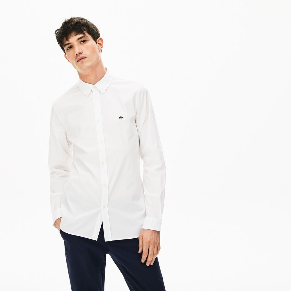 Soft Cotton Poplin Shirt | Lacoste Mens