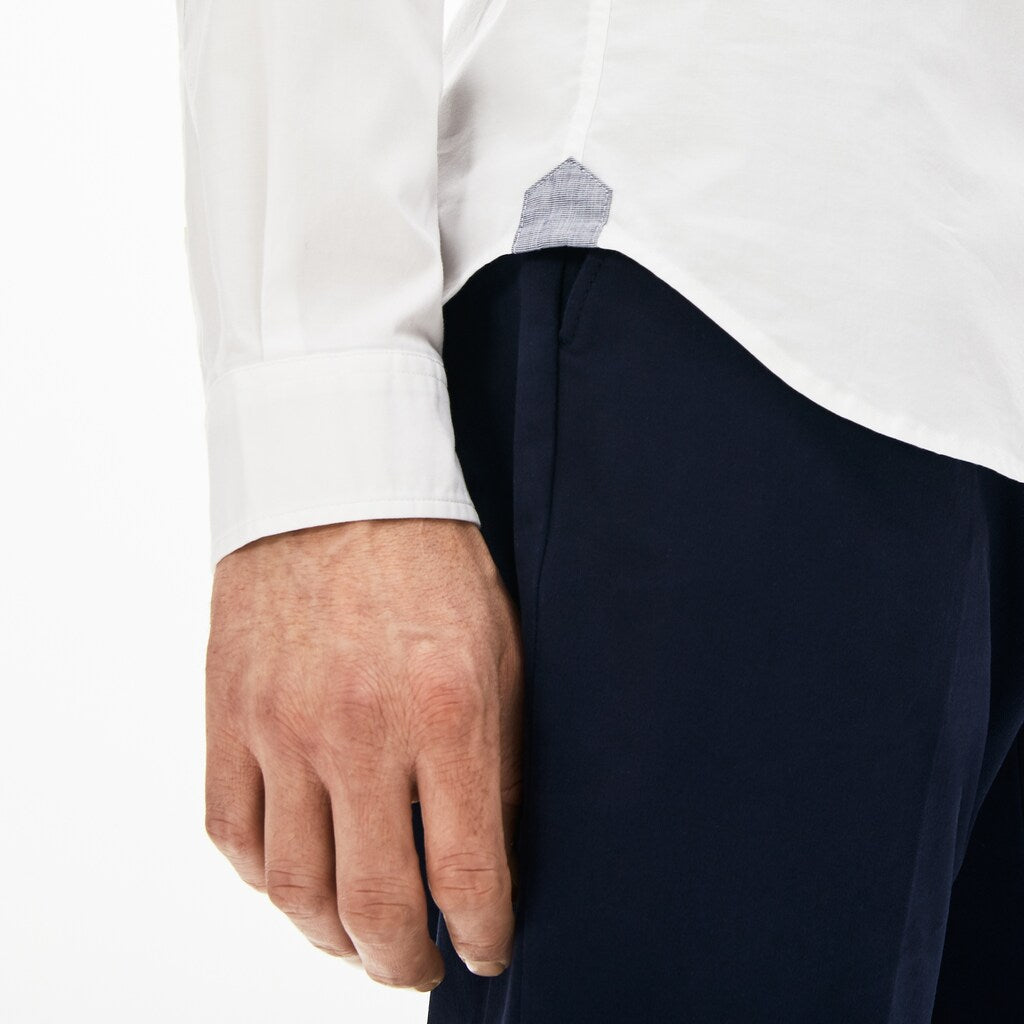 Soft Cotton Poplin Shirt | Lacoste Mens