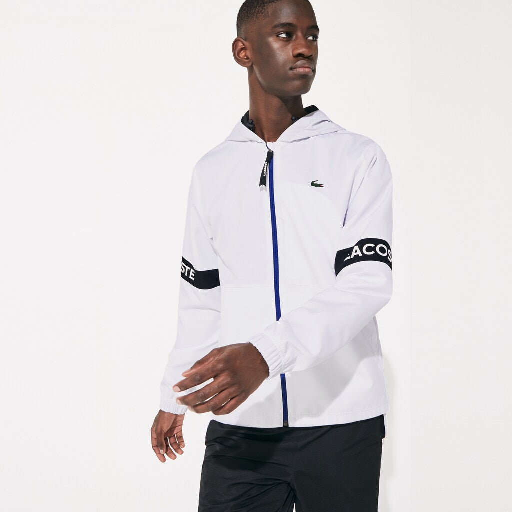 SPORT Water-Resistant Hooded Zip-Up Jacket | Lacoste Mens