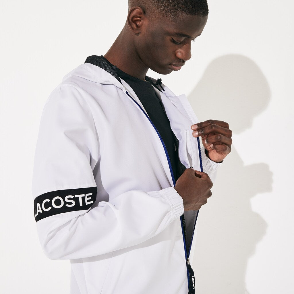 SPORT Water-Resistant Hooded Zip-Up Jacket | Lacoste Mens