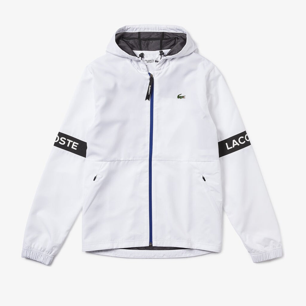 SPORT Water-Resistant Hooded Zip-Up Jacket | Lacoste Mens