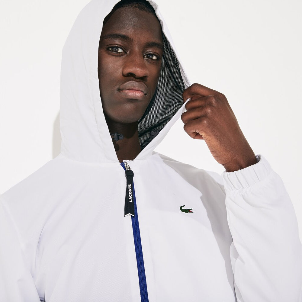 SPORT Water-Resistant Hooded Zip-Up Jacket | Lacoste Mens