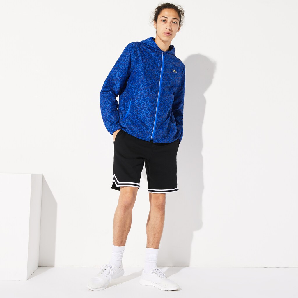 SPORT Hooded Print Zip Jacket | Lacoste Mens