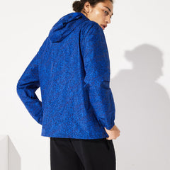 SPORT Hooded Print Zip Jacket | Lacoste Mens