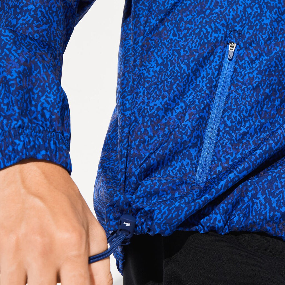 SPORT Hooded Print Zip Jacket | Lacoste Mens