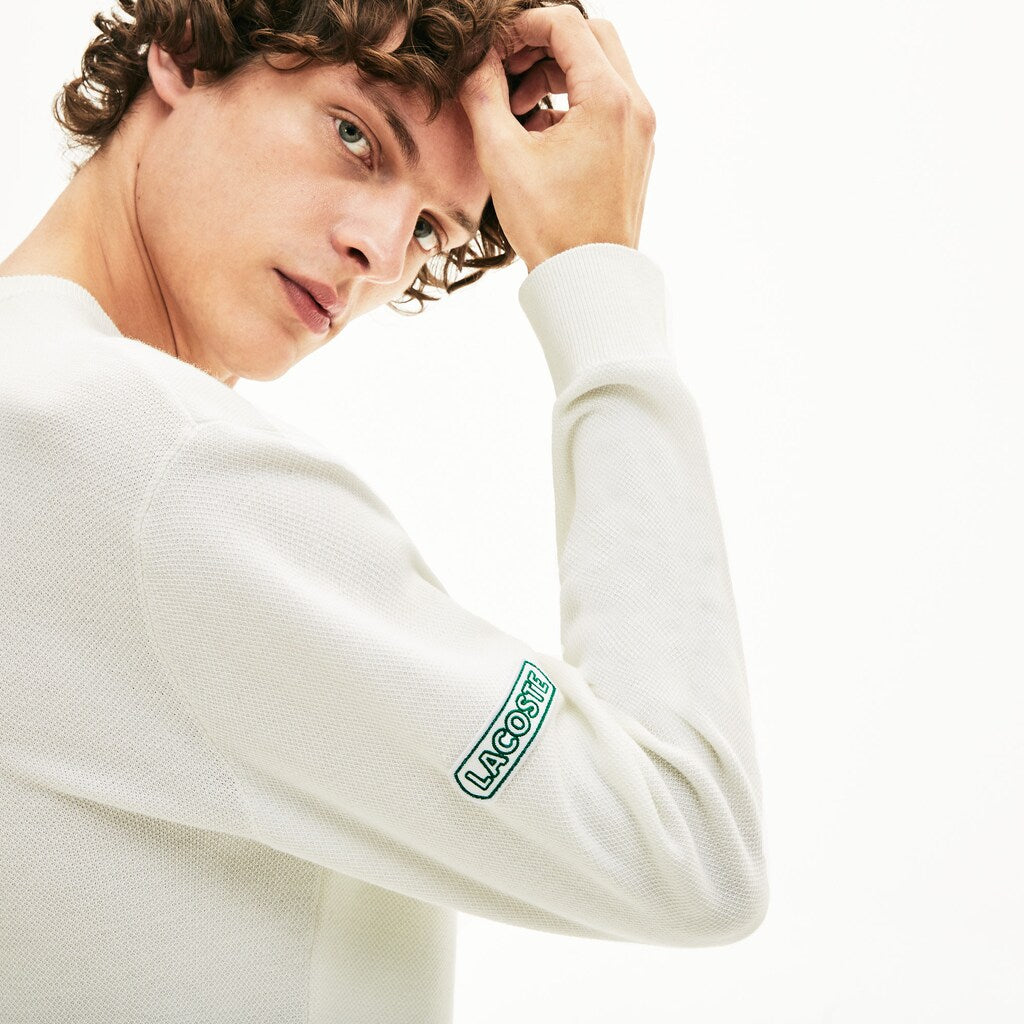 Band Design Heritage Knit Sweater | Lacoste Mens