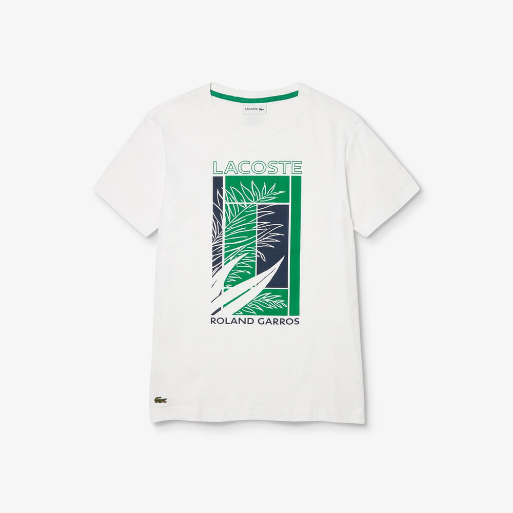 SPORT Roland Garros Plant Print T-shirt | Lacoste Mens