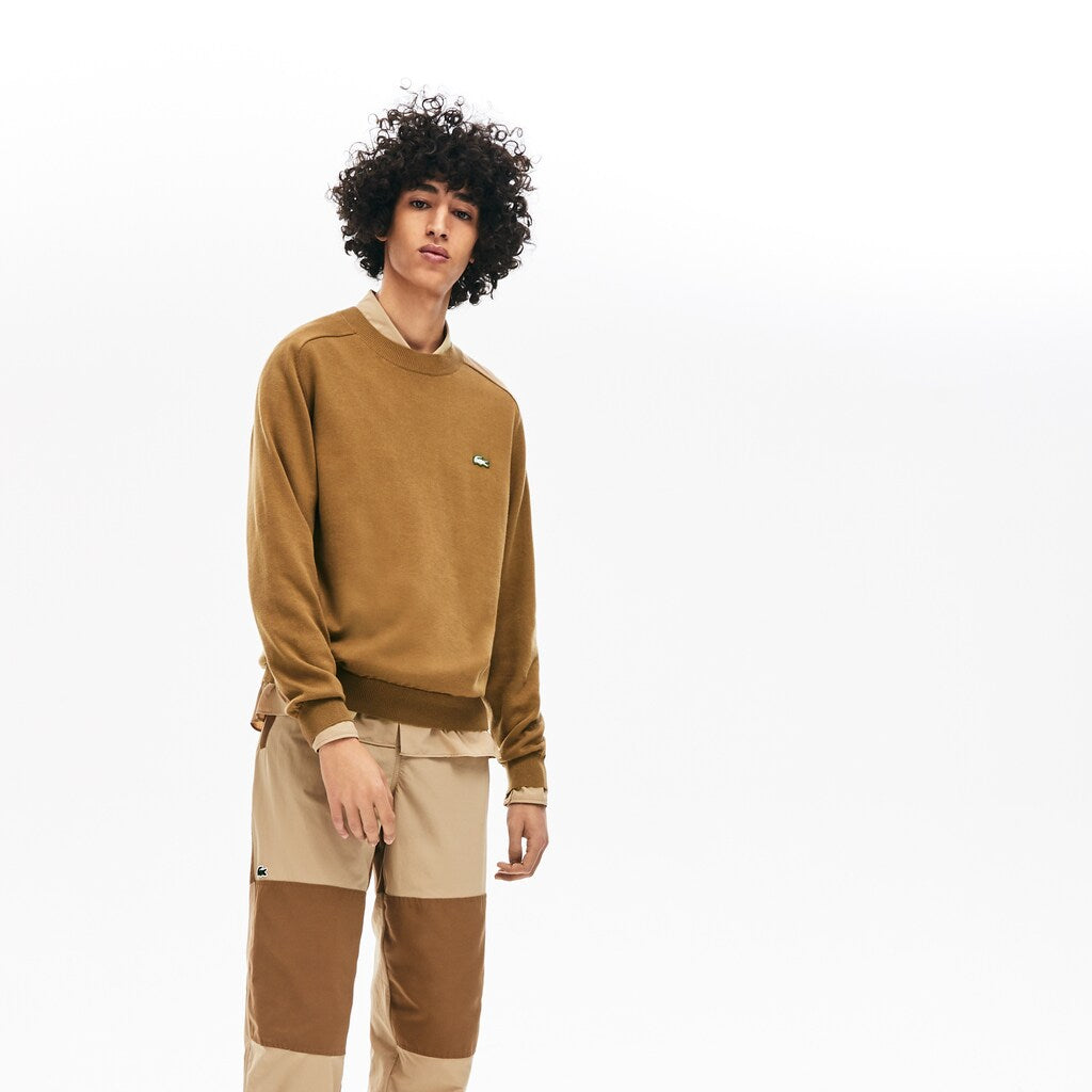 LIVE Cotton Crewneck Sweater | Lacoste Mens