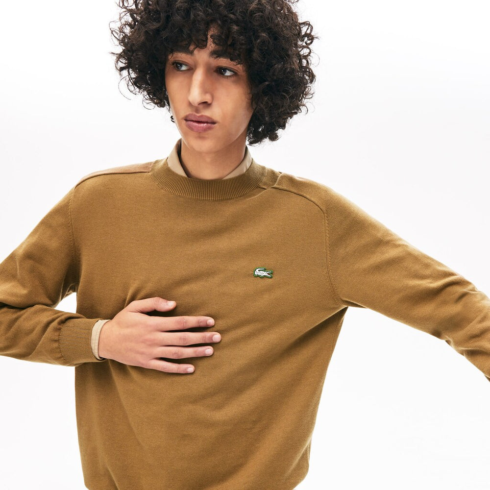 LIVE Cotton Crewneck Sweater | Lacoste Mens