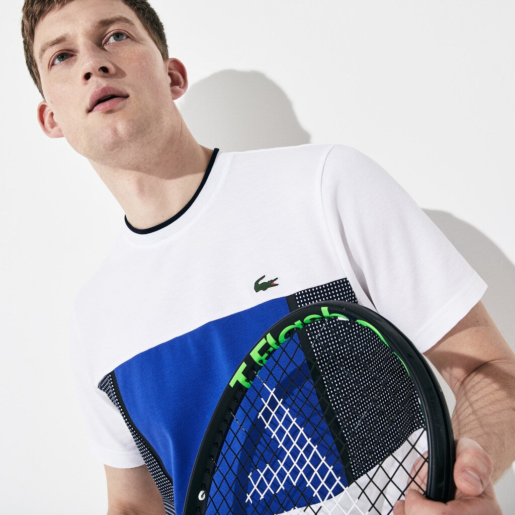 SPORT Mesh Inset Cotton T-shirt | Lacoste Mens