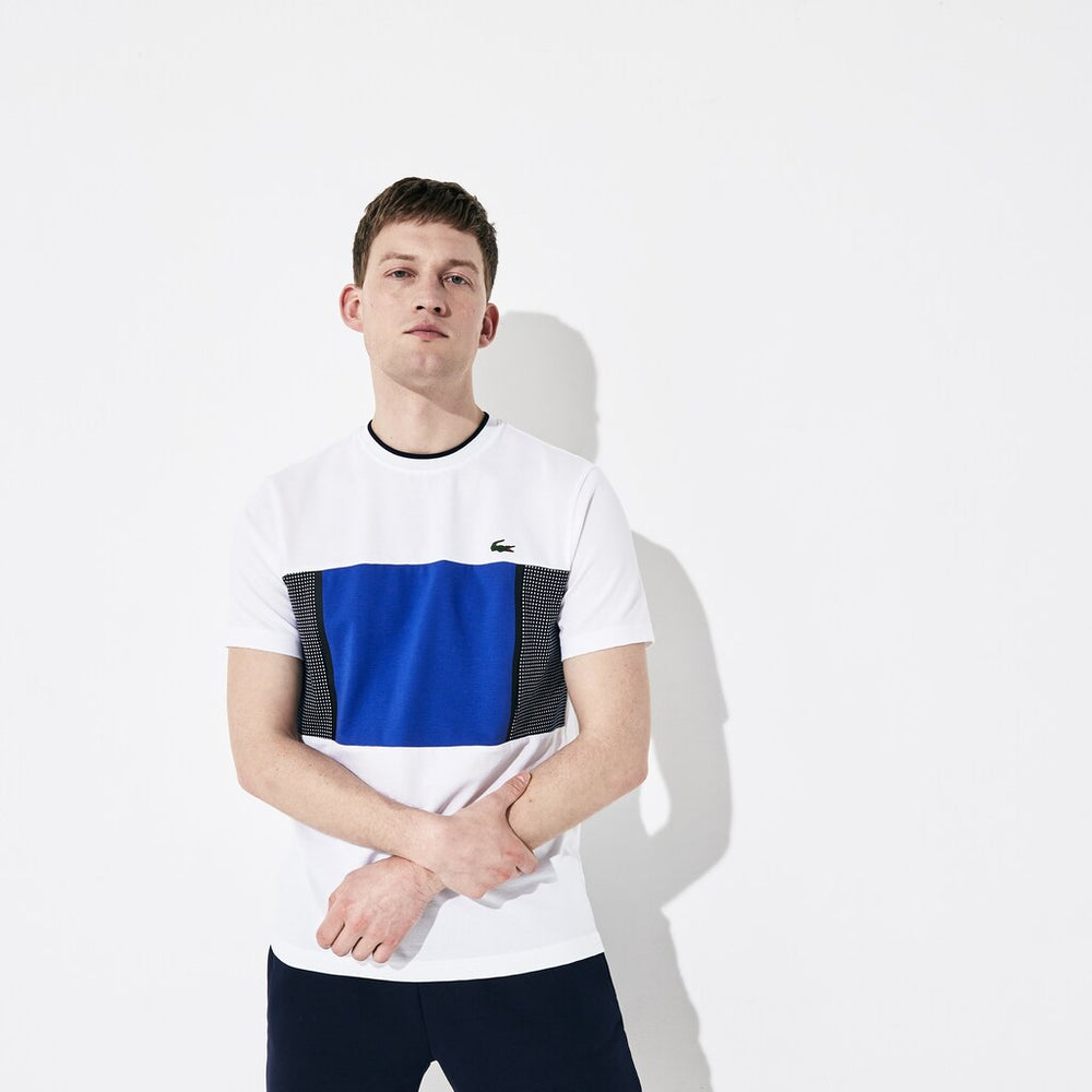 SPORT Mesh Inset Cotton T-shirt | Lacoste Mens