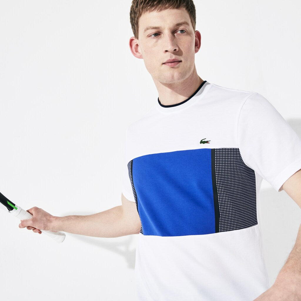 SPORT Mesh Inset Cotton T-shirt | Lacoste Mens