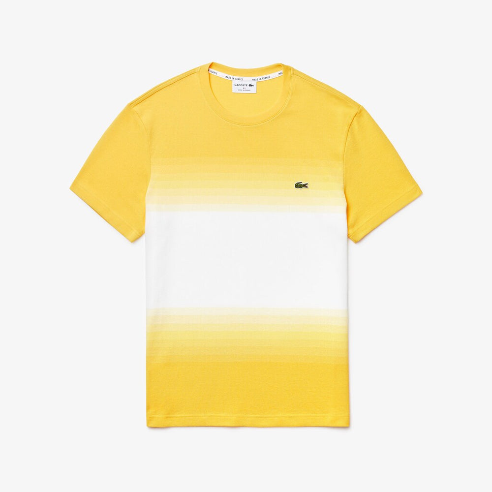 Made in France Cotton Piqué Cotton Crew Neck T-shirt | Lacoste Mens