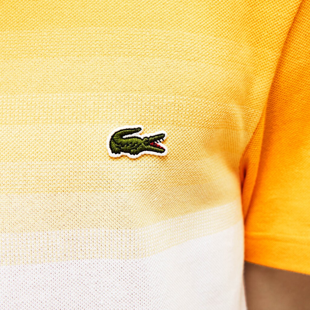 Made in France Cotton Piqué Cotton Crew Neck T-shirt | Lacoste Mens