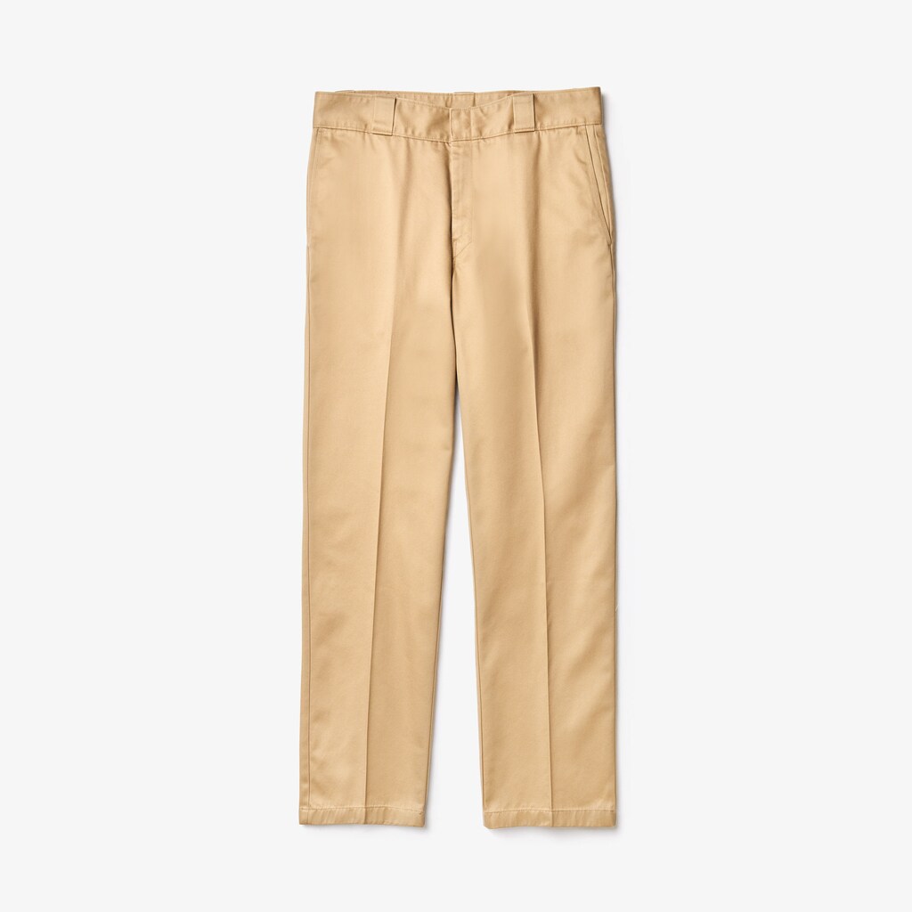 LIVE Pleated Cotton Chinos | Lacoste Mens