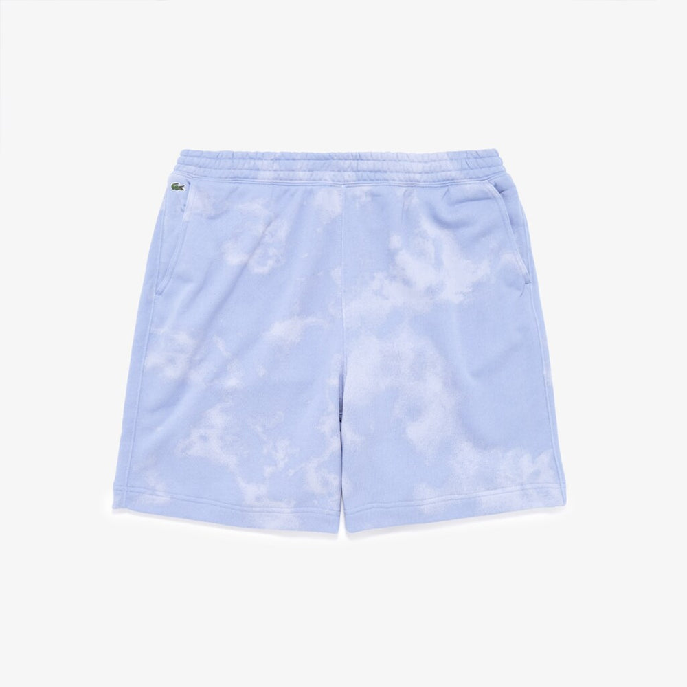 LIVE Tie-Dye Print Cotton Fleece Bermudas | Lacoste Mens