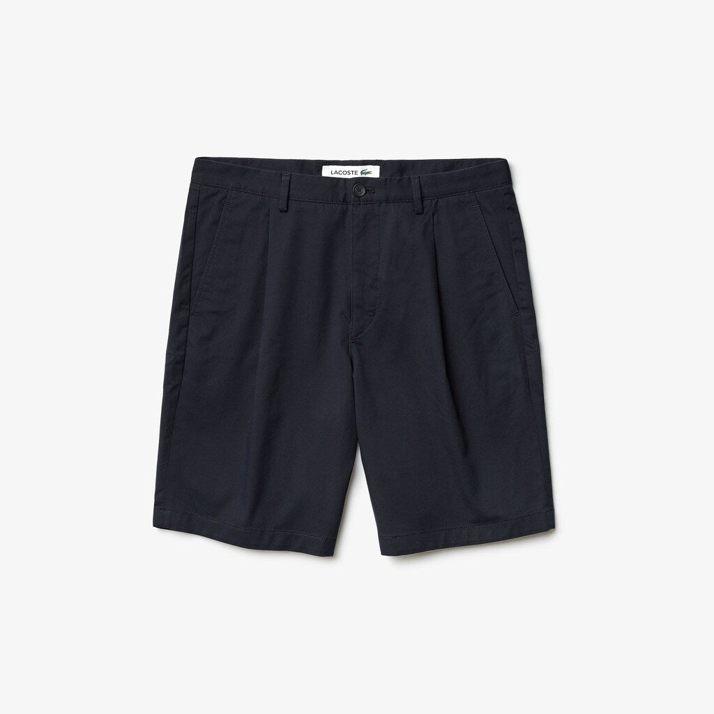 Pleated Stretch Bermuda Shorts | Lacoste Mens