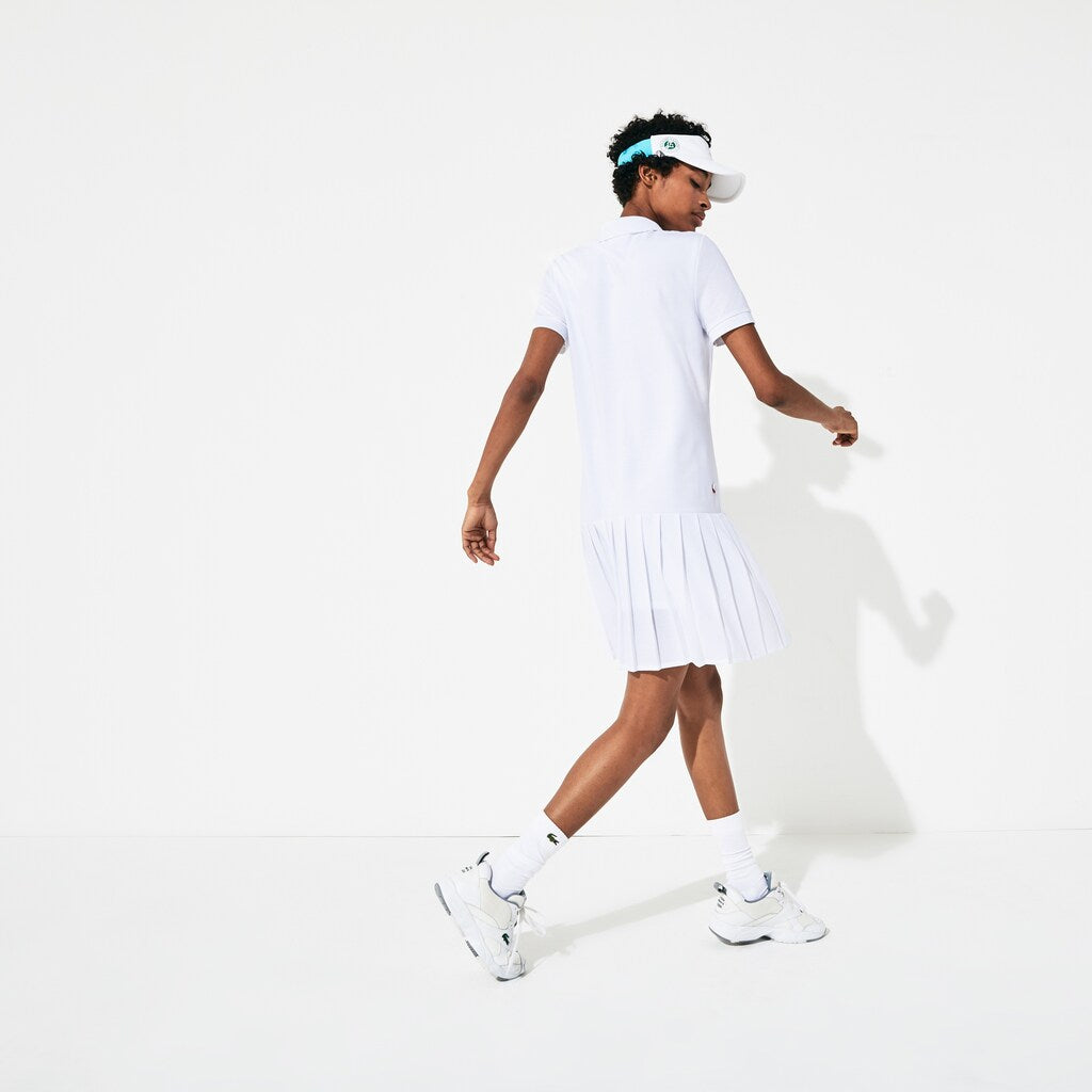 Wo  SPORT Roland Garros Pleated Polo Dress | Lacoste Womens