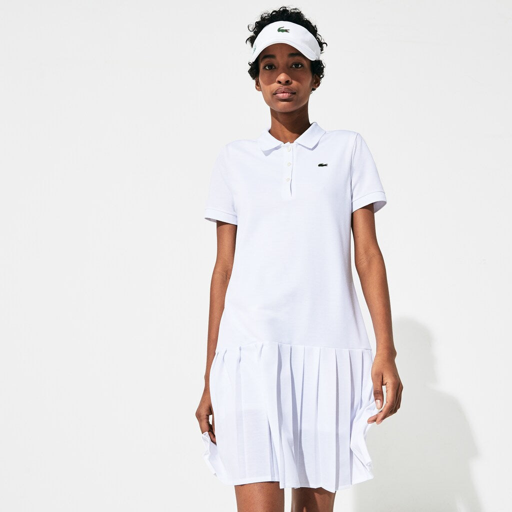 Wo  SPORT Roland Garros Pleated Polo Dress | Lacoste Womens