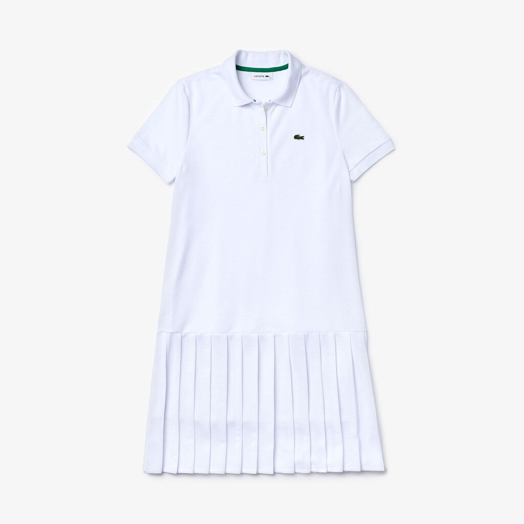 Wo  SPORT Roland Garros Pleated Polo Dress | Lacoste Womens