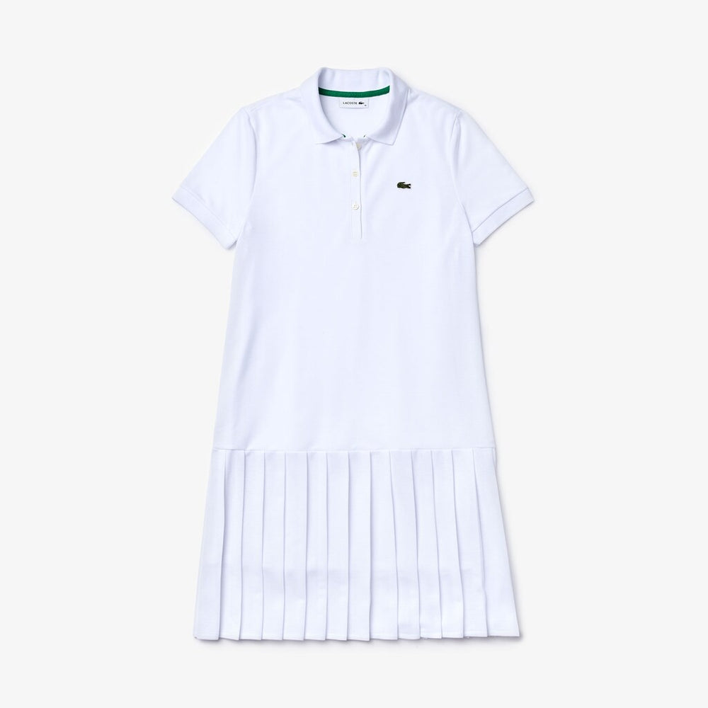 Wo  SPORT Roland Garros Pleated Polo Dress | Lacoste Womens