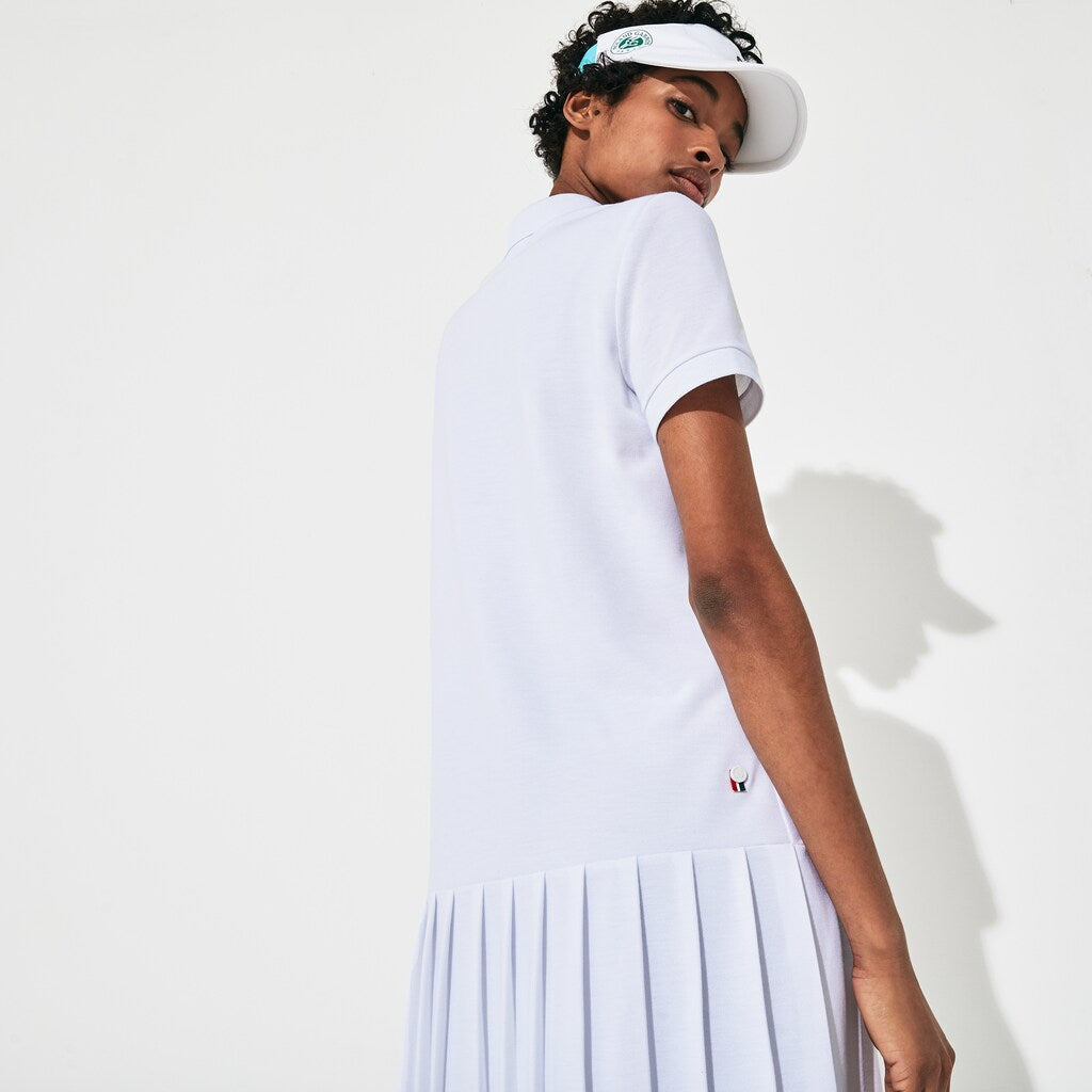 Wo  SPORT Roland Garros Pleated Polo Dress | Lacoste Womens