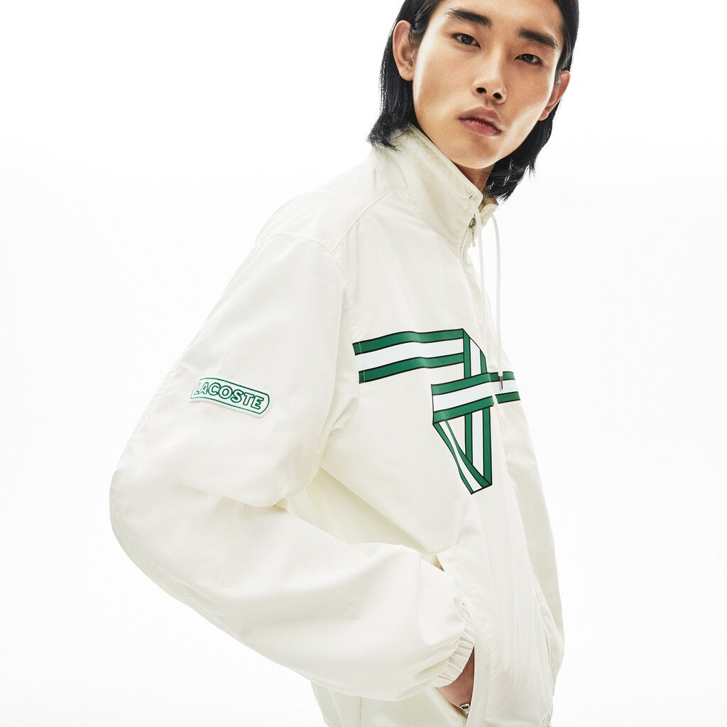 Print Band Zip Heritage Tracksuit Jacket | Lacoste Mens