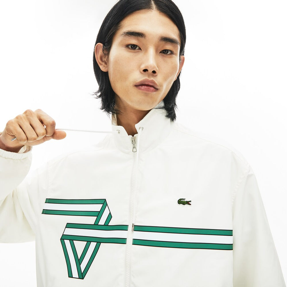 Print Band Zip Heritage Tracksuit Jacket | Lacoste Mens