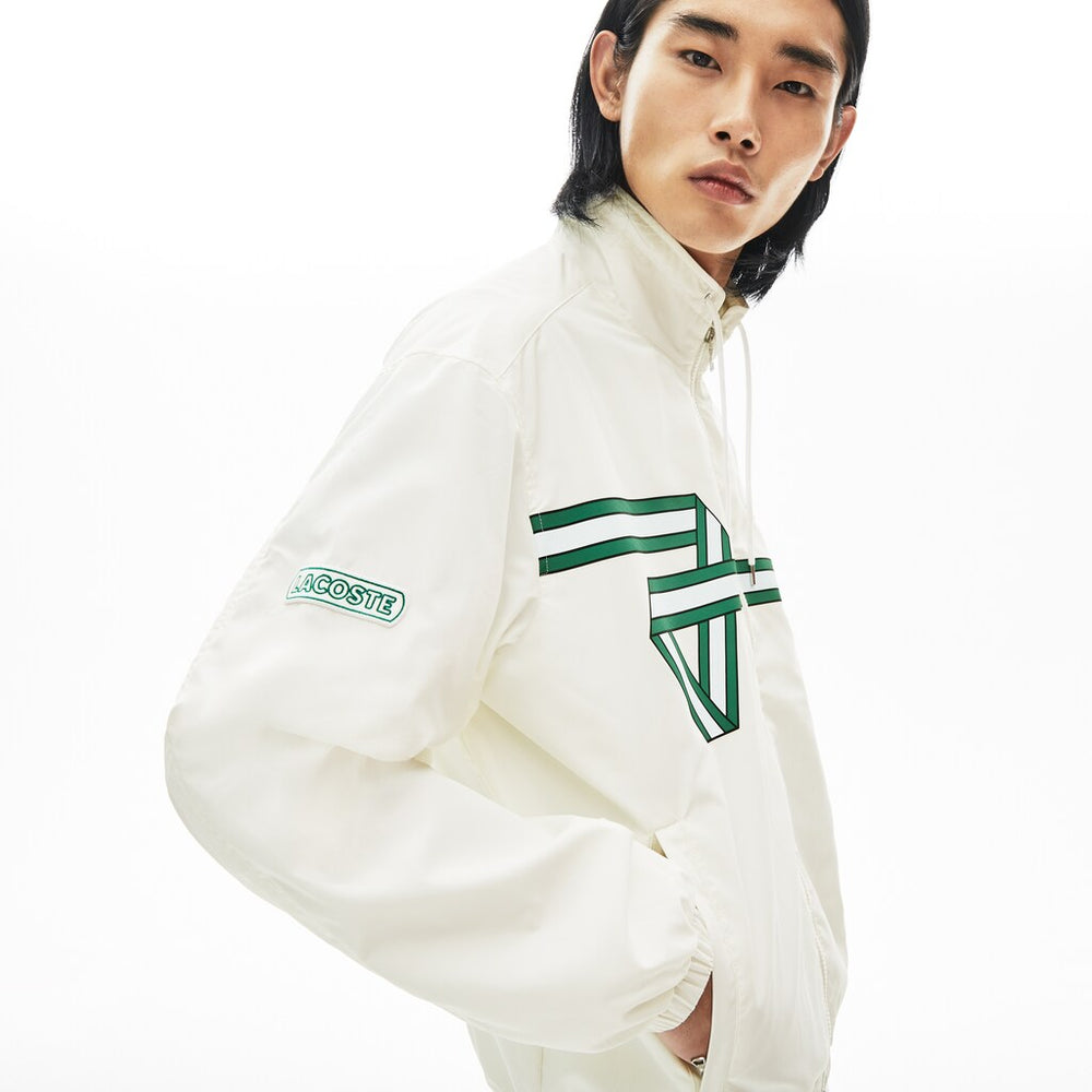 Print Band Zip Heritage Tracksuit Jacket | Lacoste Mens