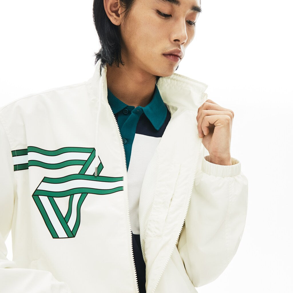 Print Band Zip Heritage Tracksuit Jacket | Lacoste Mens