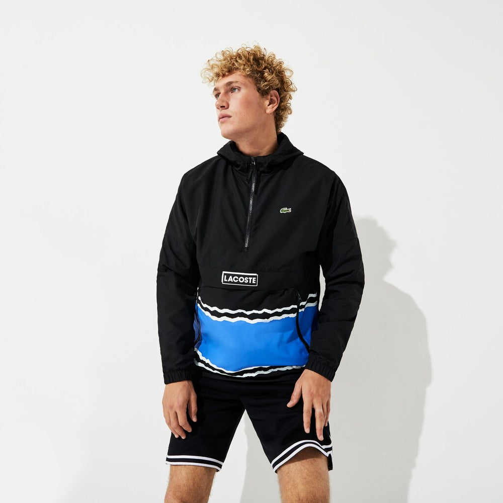 SPORT Striped Water-Resistant Windbreaker | Lacoste Mens