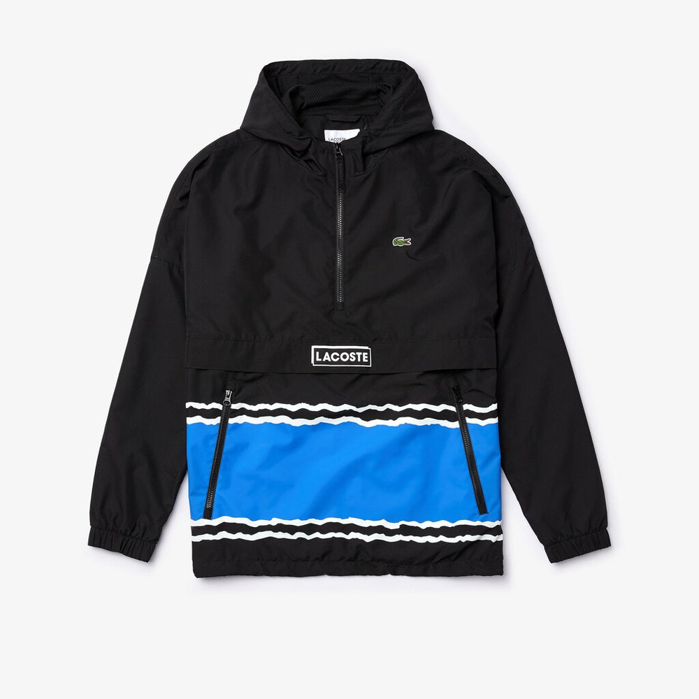 SPORT Striped Water-Resistant Windbreaker | Lacoste Mens