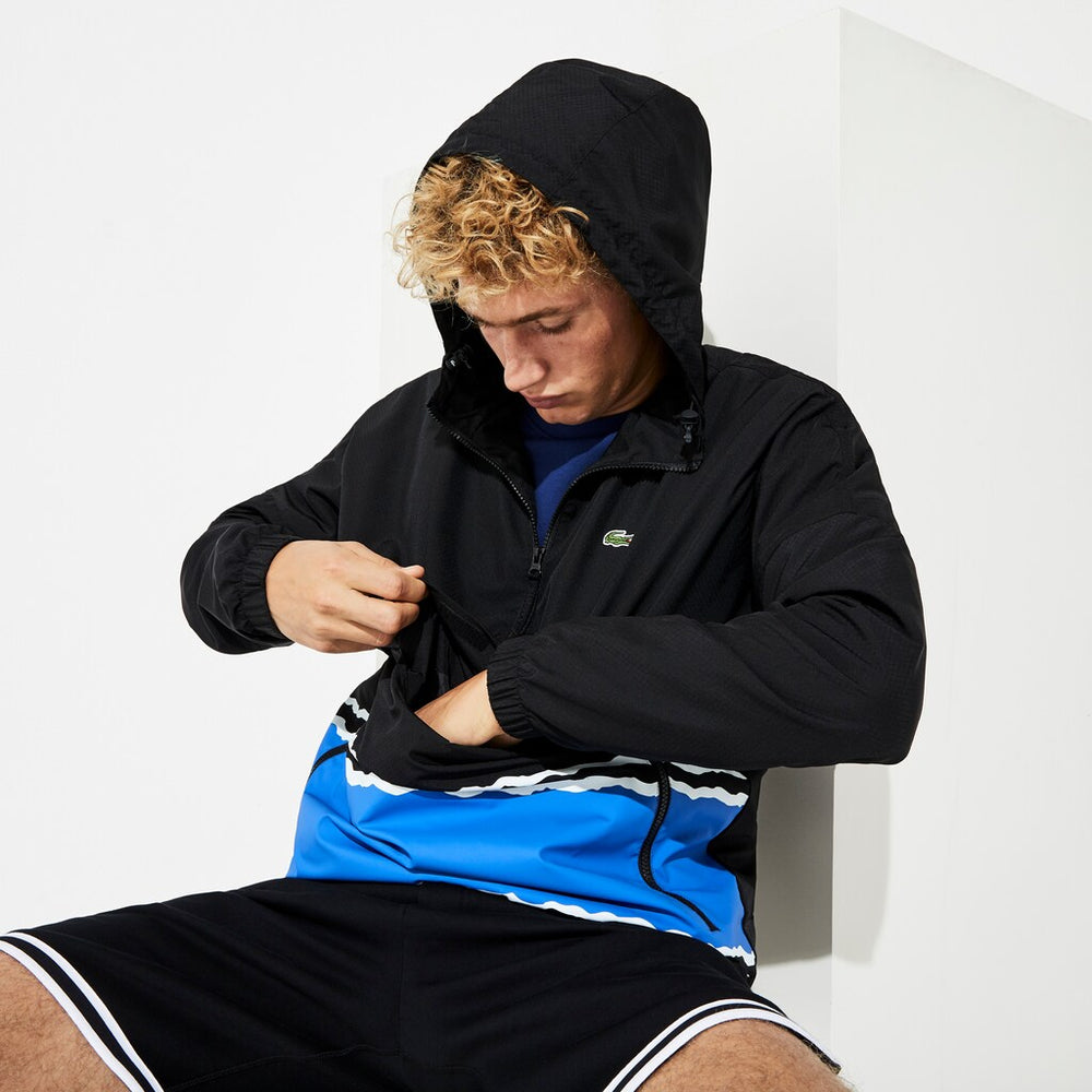 SPORT Striped Water-Resistant Windbreaker | Lacoste Mens