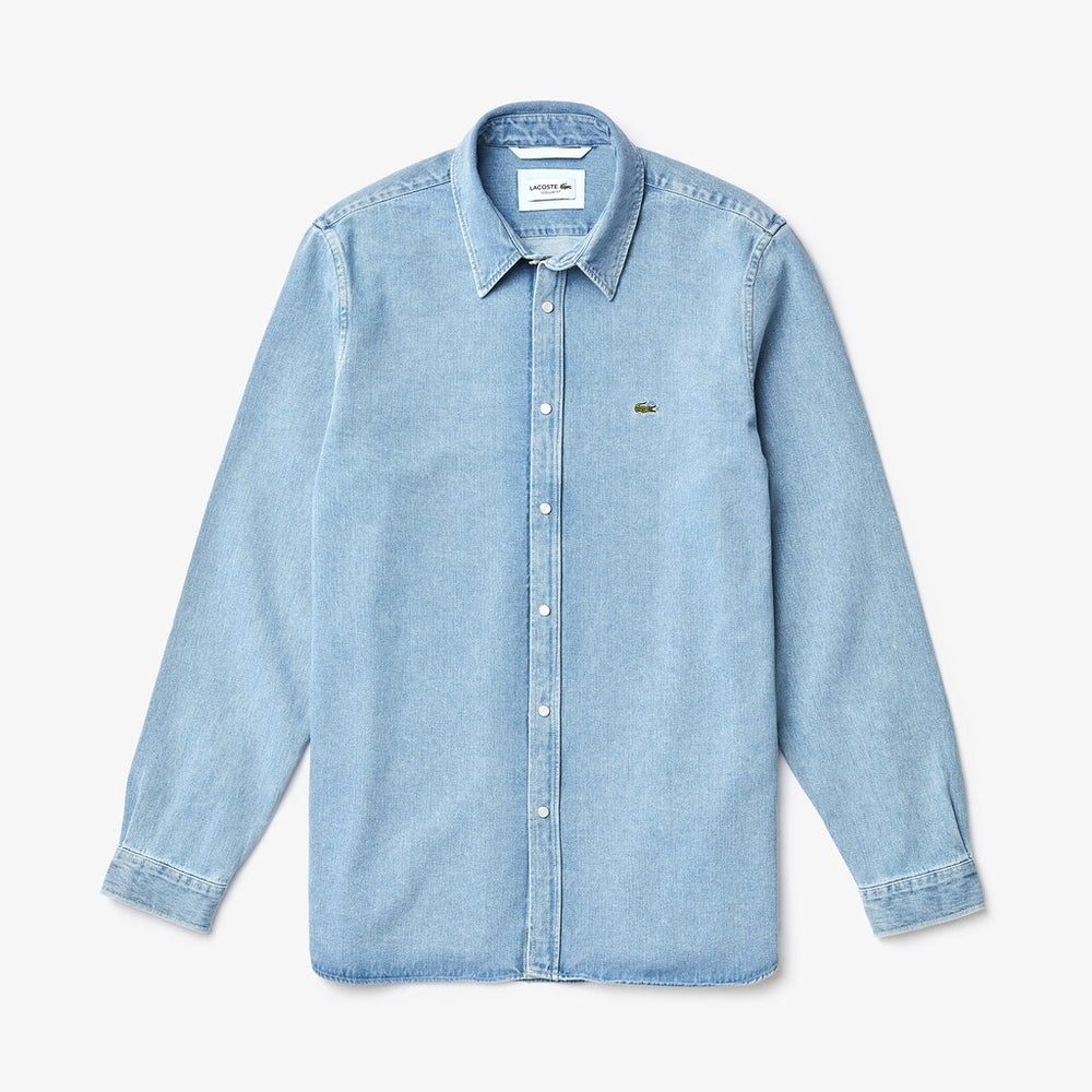 Snap Button Denim Shirt | Lacoste Mens