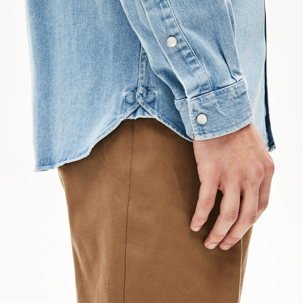 Snap Button Denim Shirt | Lacoste Mens