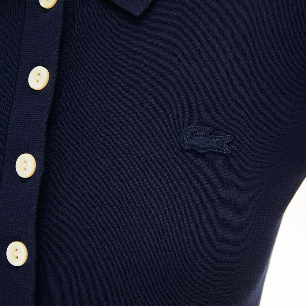Wo  Buttoned Polo Collar Sweater | Lacoste Womens
