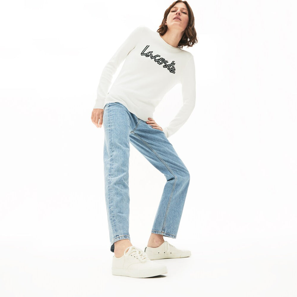 Wo  Cotton Crew Neck Sweater | Lacoste Womens