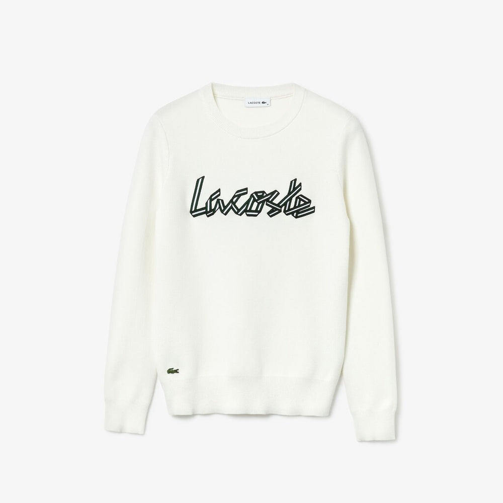 Wo  Cotton Crew Neck Sweater | Lacoste Womens