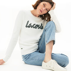 Wo  Cotton Crew Neck Sweater | Lacoste Womens